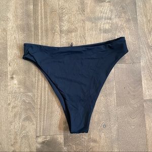 Black high waisted bikini bottom